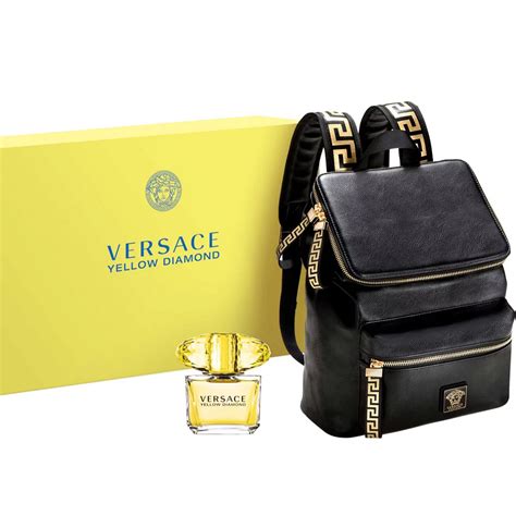 versace gift set with backpack|versace aftershave set.